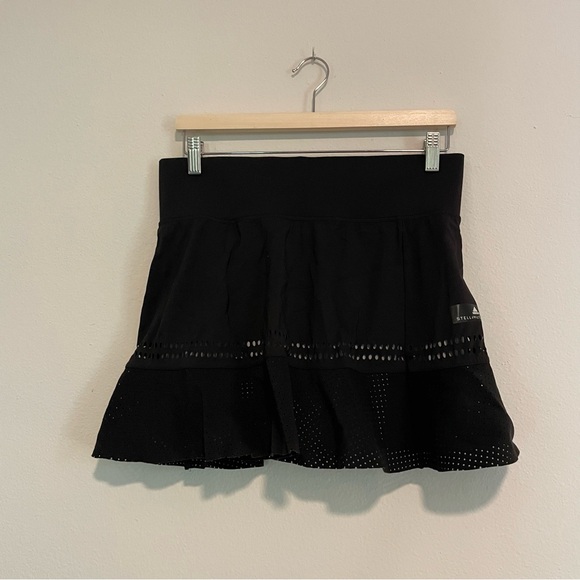 Adidas Stella Mccartney Black Q2 Skirt, Size Large - Picture 3 of 4
